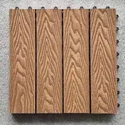 Vỉ gỗ nhựa ngoài trời 3D Yellow