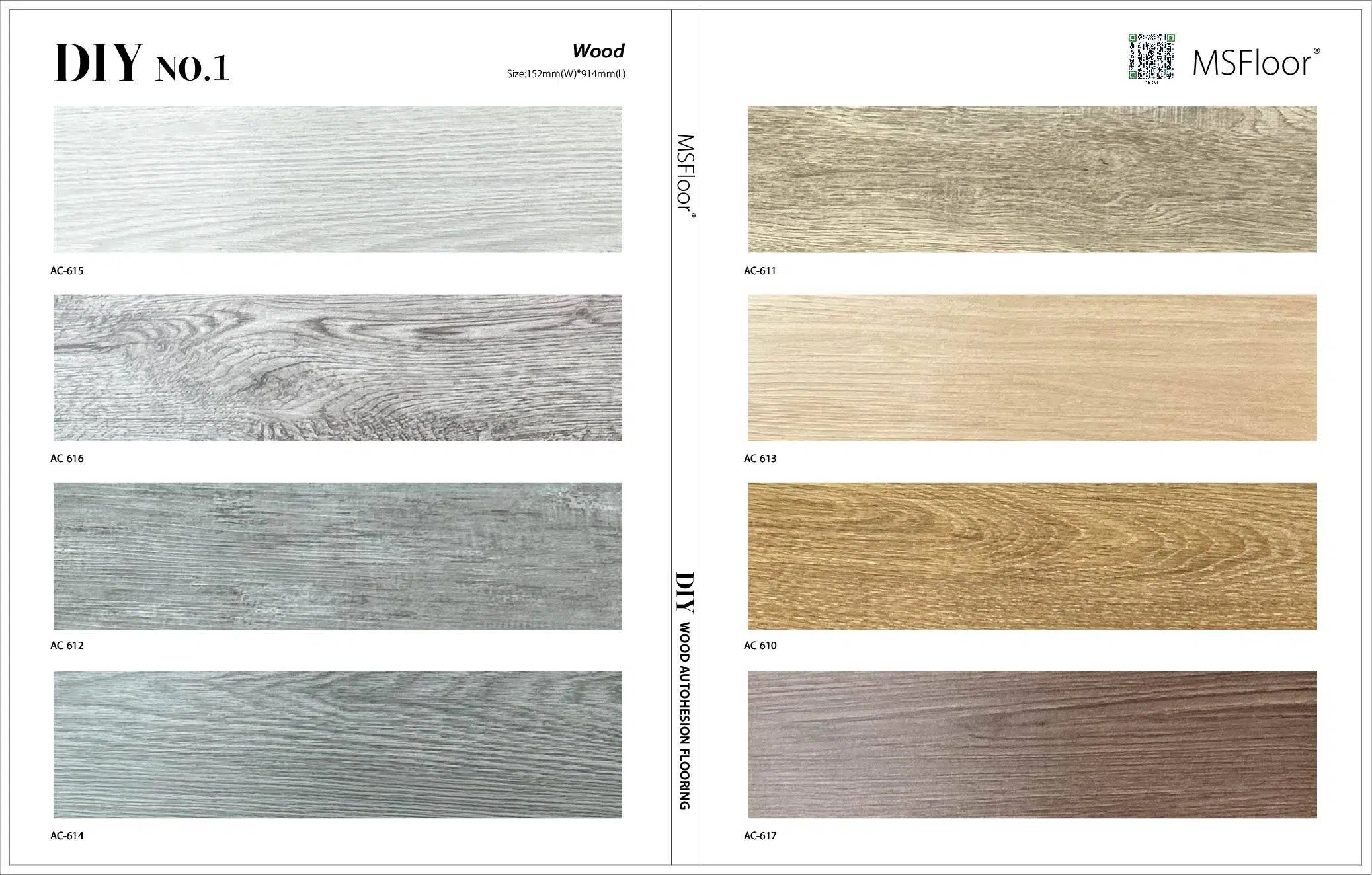 ma mau san nhua gia go MSfloor 1.6mm