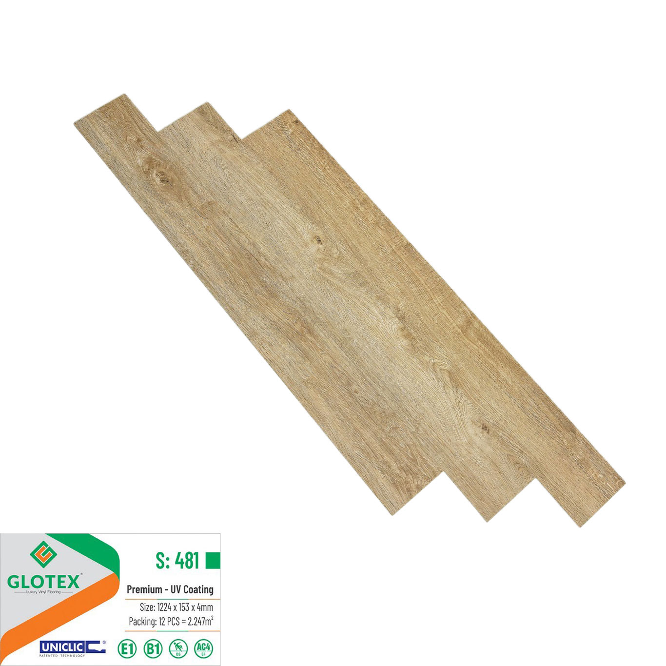 Sàn Nhựa Glotex 4mm - Sàn nhựa giả gỗ chính hãng Glotex