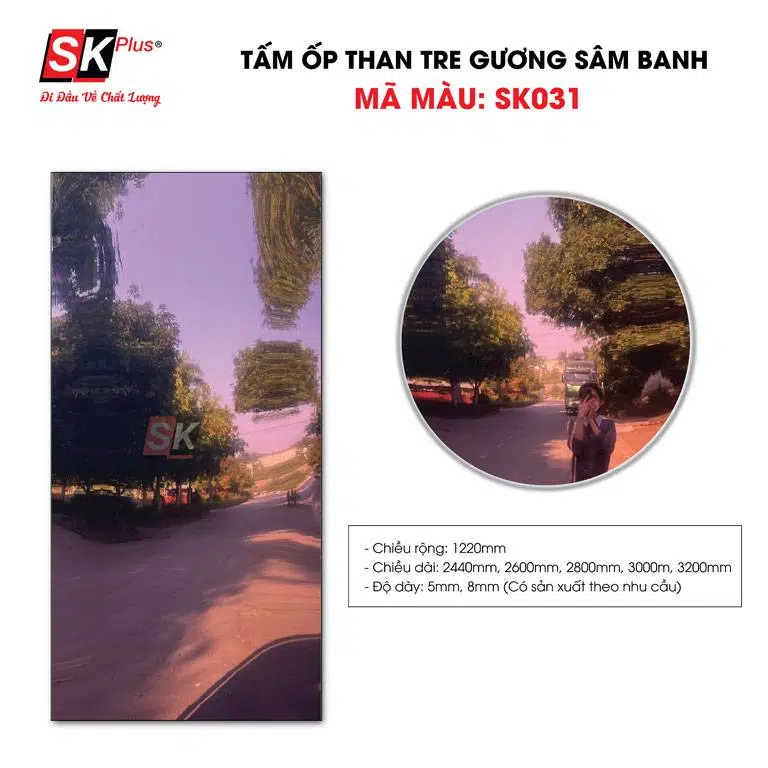 Tấm than tre tráng gương champagne SK031 - Ảnh 2