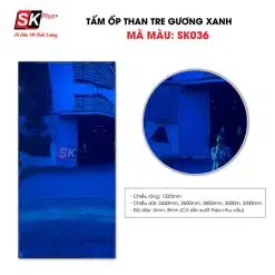 Tấm than tre tráng gương xanh SK036