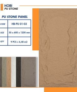 Tấm ốp PU giả đá HOBI HB-PU 01-03 ✅ Màu cát tự nhiên