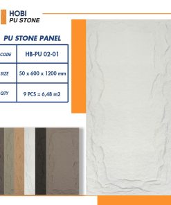 Tấm ốp PU giả đá HOBI HB-PU 02-01 ✅ Màu trắng