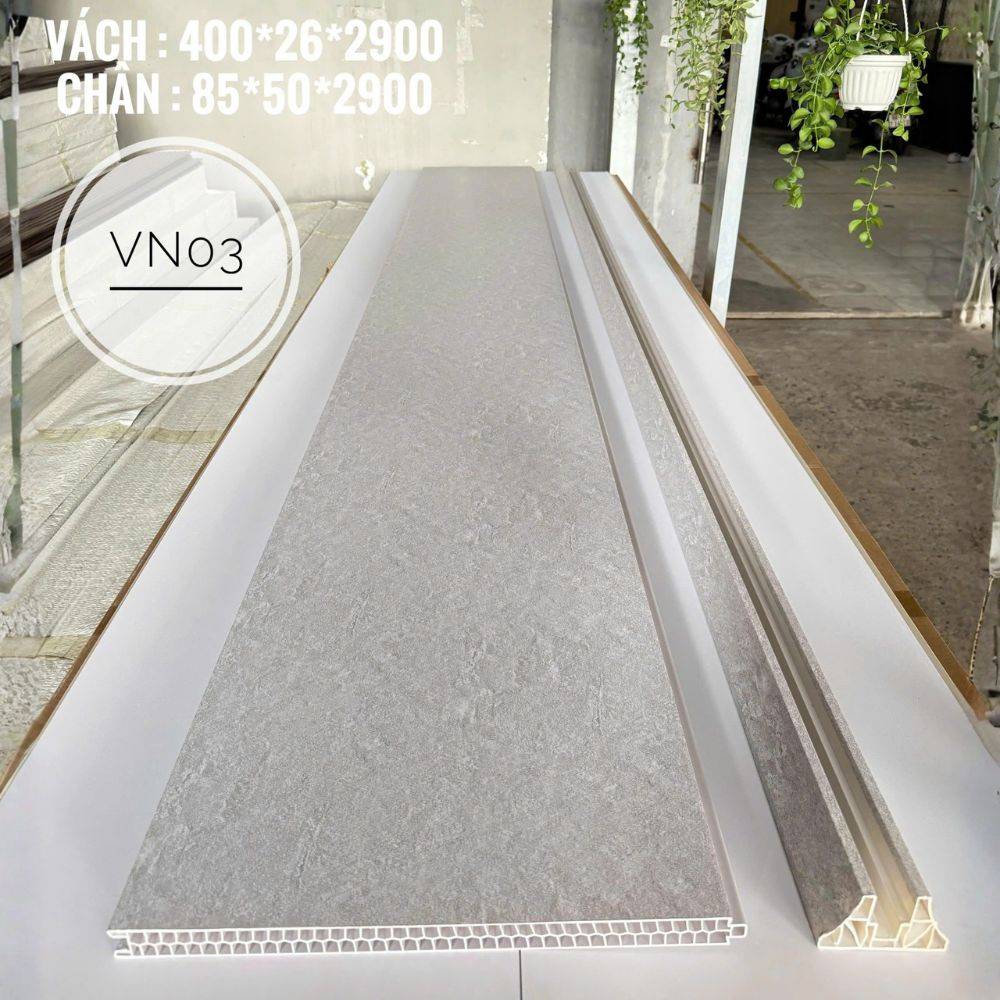 Tấm Vách Ngăn 2 Mặt VN03 - Màu Bê Tông