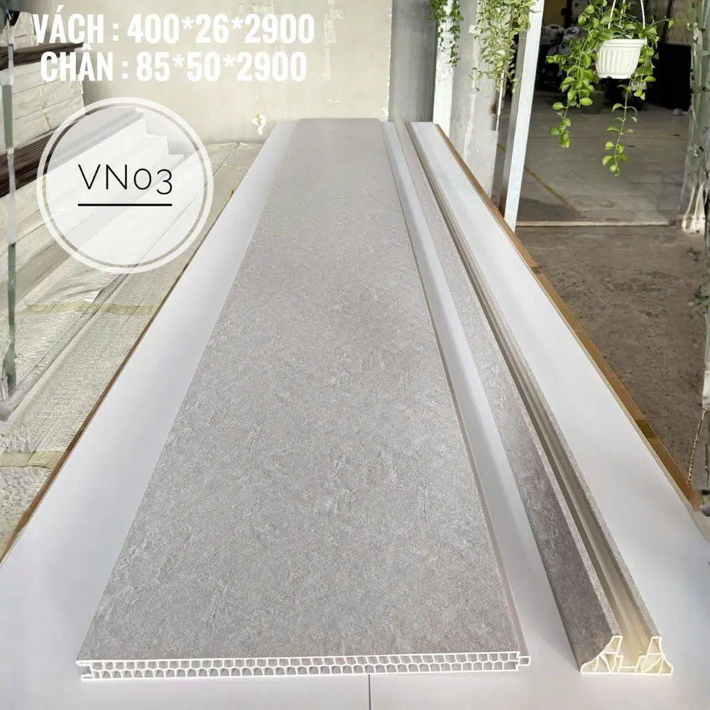 Tấm Vách Ngăn 2 Mặt VN03 - Màu Bê Tông