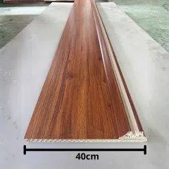 Tấm Vách Ngăn 2 Mặt Vân Gỗ Màu Nâu Đỏ Ấm VN-TN03 - Sang Trọng