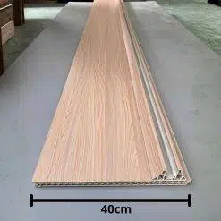 Tấm Vách Ngăn Nhựa Giả Gỗ VN-TN04 Màu Be Hồng Nhạt